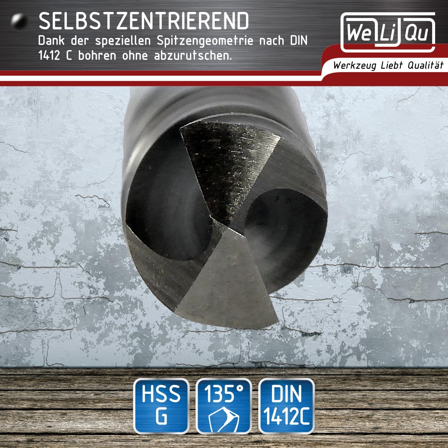 WELIQU 5 Stück HSS-G Spiralbohrer Ø 11,5 mm