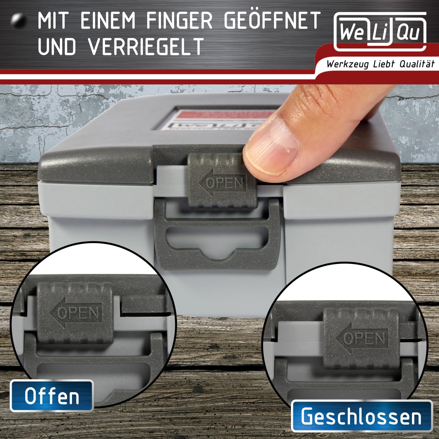 WELIQU Metallbohrer-Set HSS-G+ Vaporisiert, 19-teilig, 1-10mm