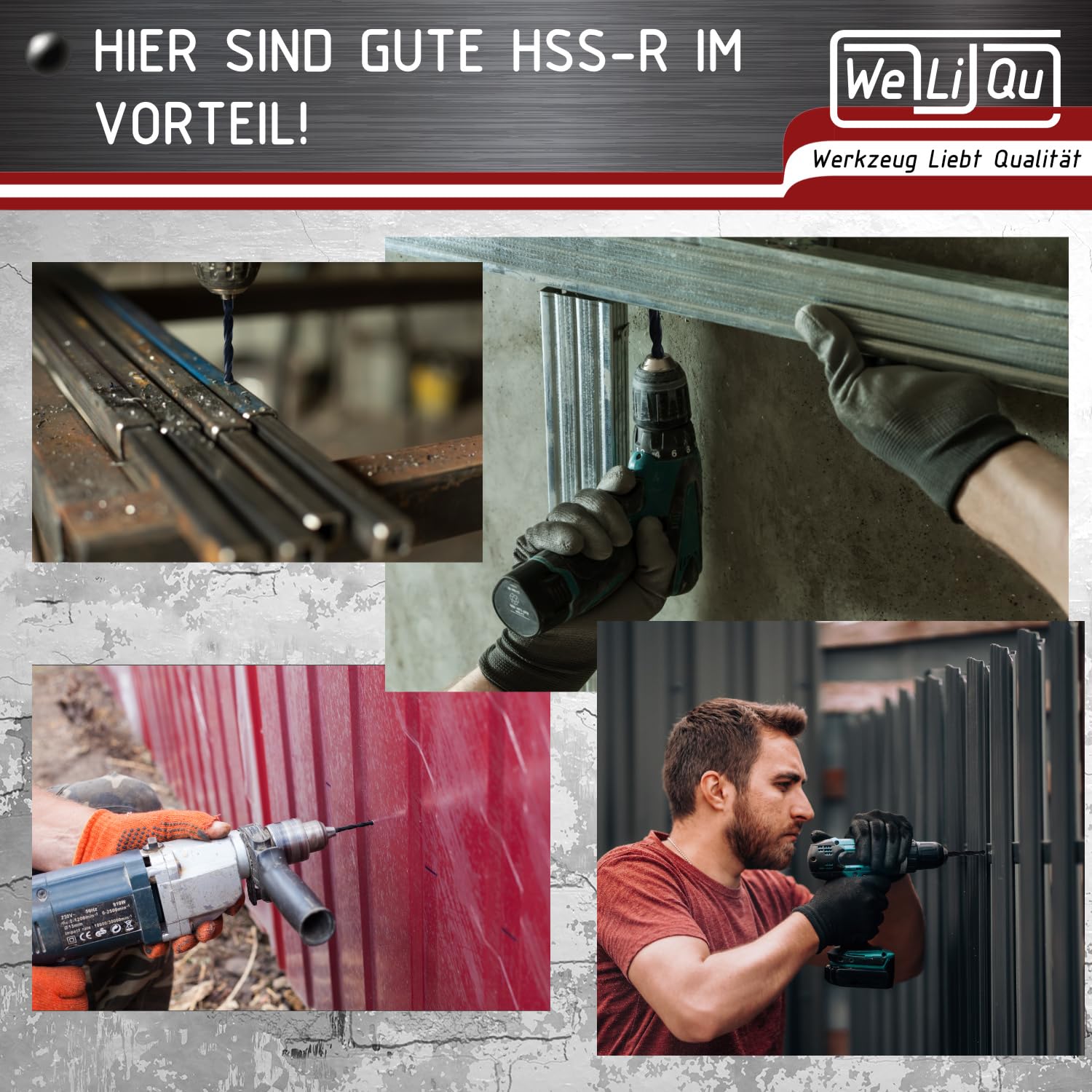 WELIQU 5 Stück HSS-R Spiralbohrer Ø 11,0 mm