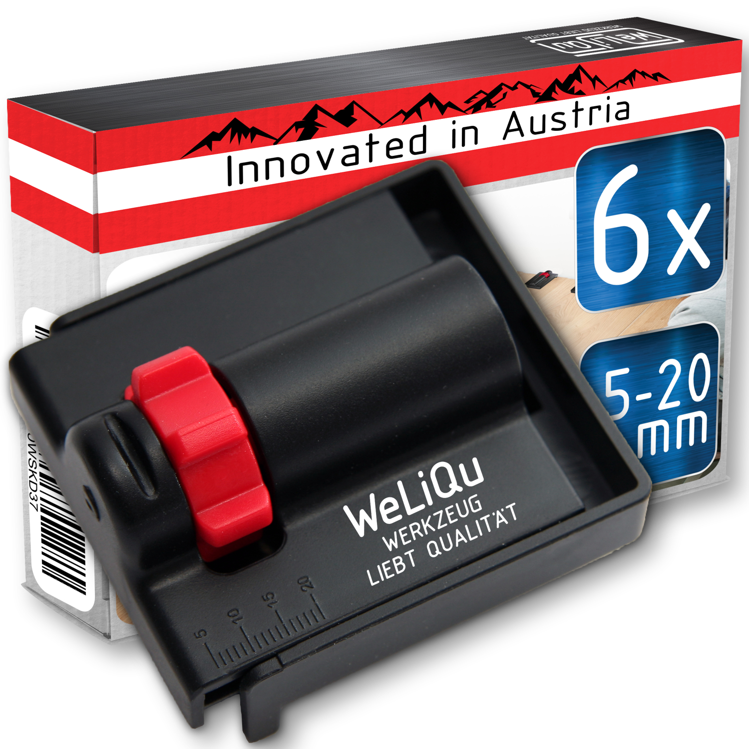 WELIQU Abstandhalter 5-20mm - 6 Stück