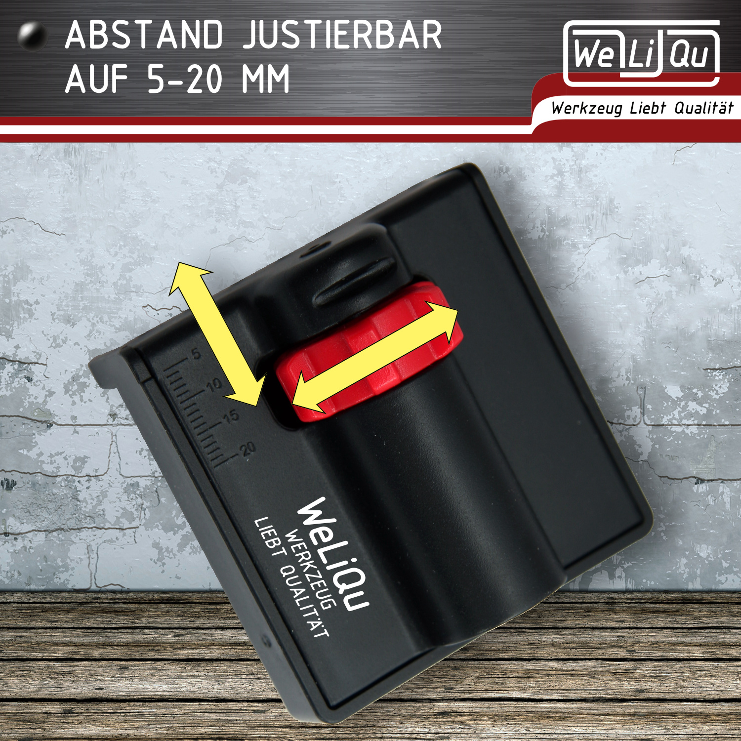 WELIQU Abstandhalter 5-20mm - 6 Stück